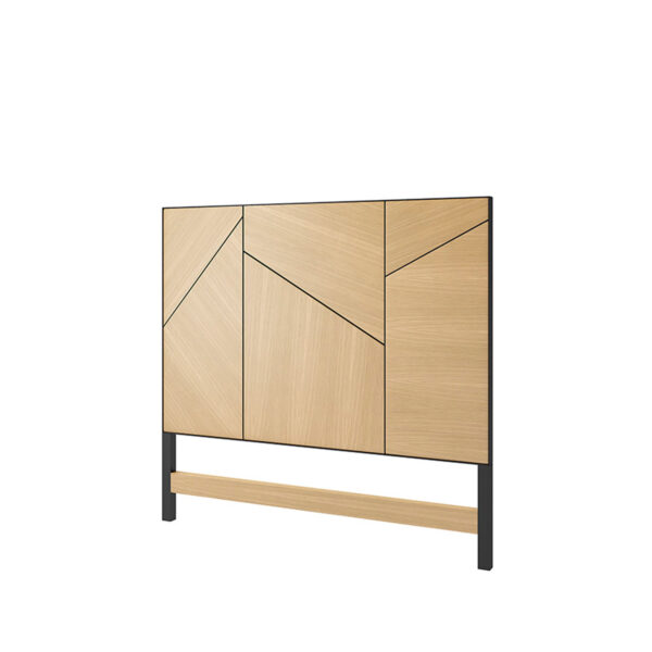 Cabezal 135 LANDI roble/negro