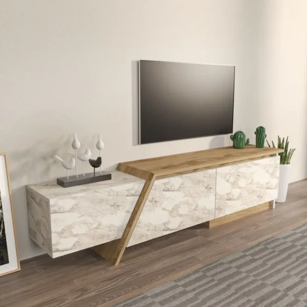 Mueble de TV Prudence 180 cm mármol