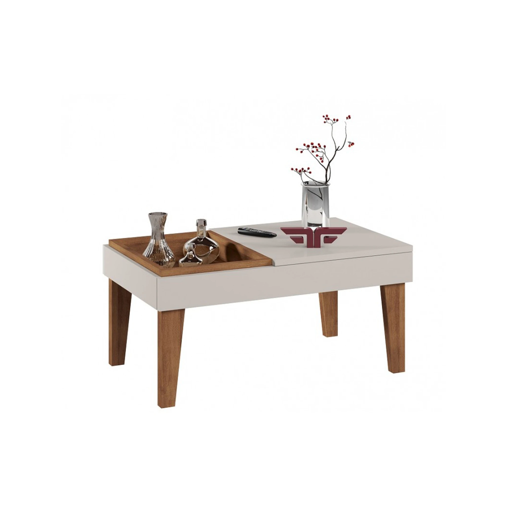 Mesa Veneza blanco roto
