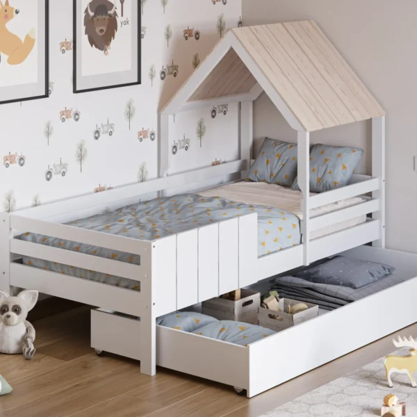 CAJON CABAÑA NIDIA BLANCO LACADO