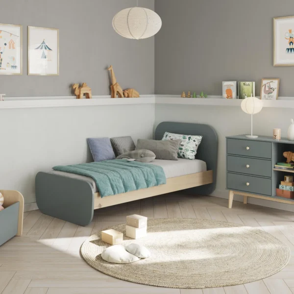 CAMA 0.90 ESTEBAN VERDE KAKI 444C/CERA BLANCA C/SM