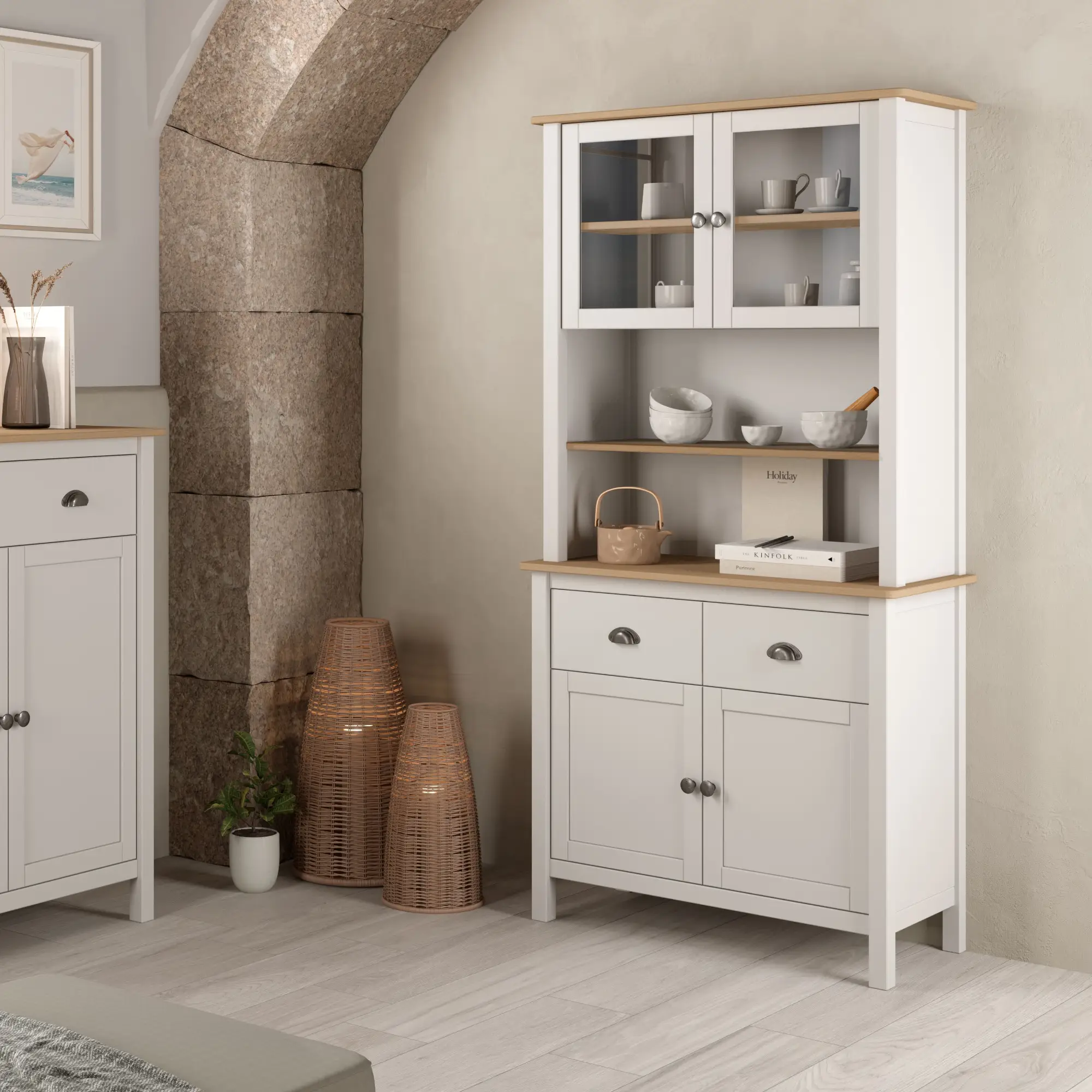 BUFFET MISTI 2PCR2P2C BLANCO/ROBLE