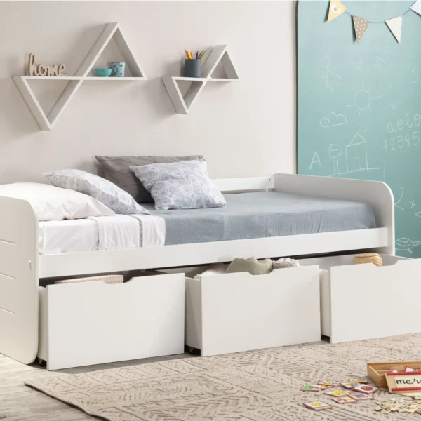 CAMA ABBOTT 3C 90CM BLANCO