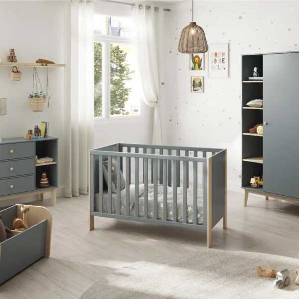 CUNA ESTEBAN 120X60 VERDE KAKI 444C/CERA BLANCA