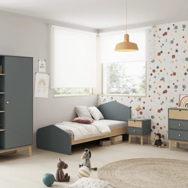 CAMA 0.90 ESTEFANIA VERDE KAKI 444C/CERA BLANCA C/