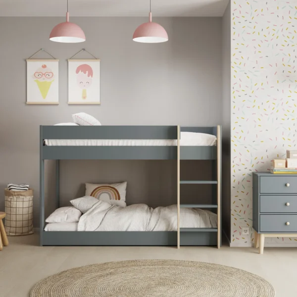 LITERA-MONTESSORI ANGEL 90CM VERDE KAKI 444C/CERA