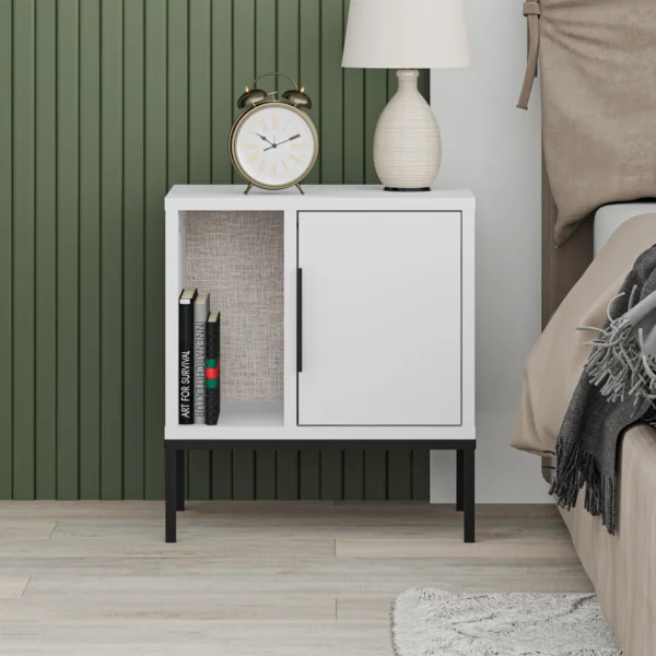 MESITA LANI 1P1H BLANCO PATA RECTA