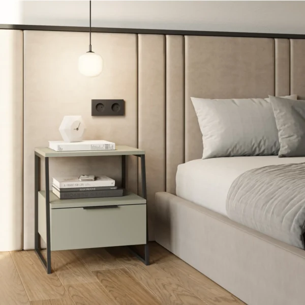 MESITA VELIA VERDE/NEGRO