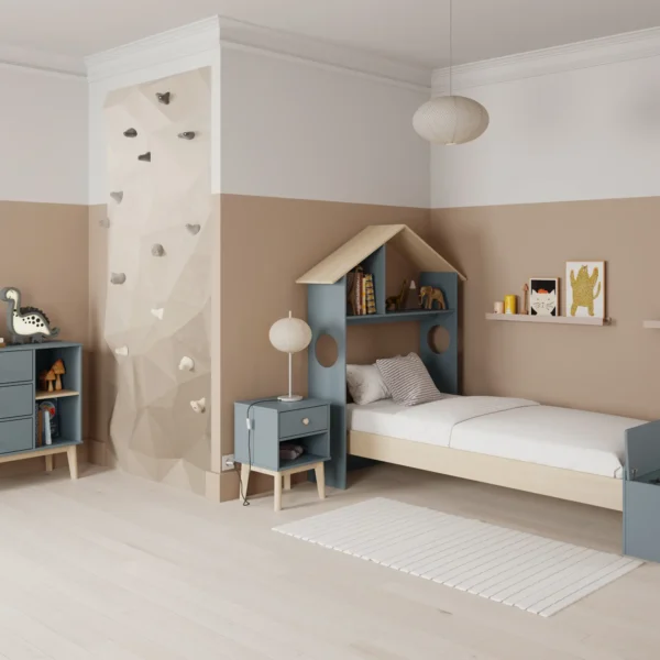 MESITA ESTEBAN 1C1H VERDE KAKI 444C/CERA BLANCA