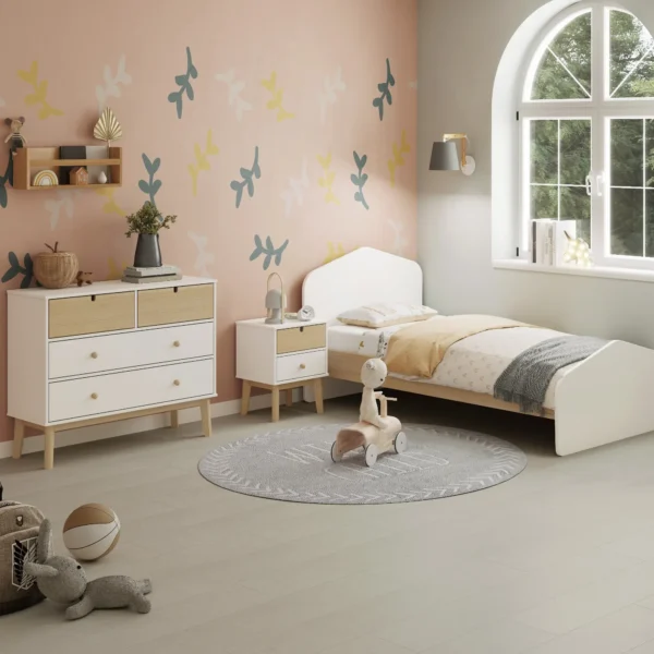 MESITA ESTEFANIA 2C BLANCO/CERA BLANCA