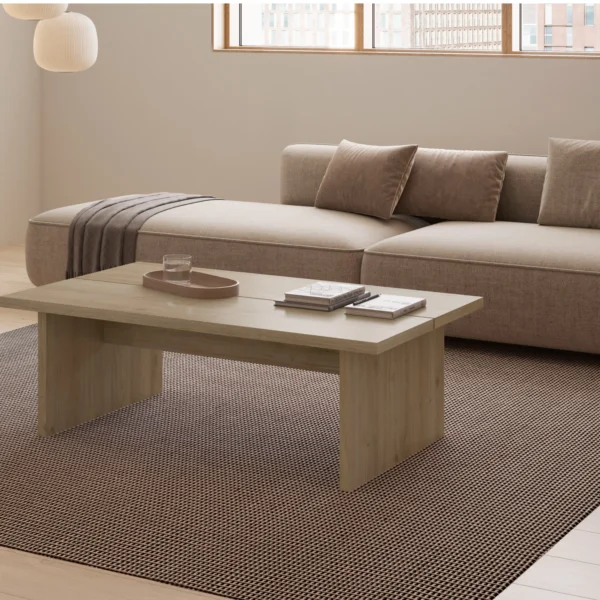 MESA CENTRO RECT. LOANA 120CM ROBLE CADIZ