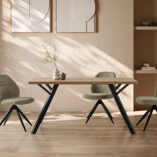 MESA RECT. PAOLA 160X90 NATURAL